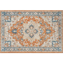 Apex Halı Paspartu 1931 Kiremit Yumuşak Dokulu Renkli Özel Tezgah Halısı Yeni Ürün