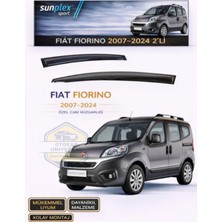 Fiat Fiorino 2007-2024 Cam Rüzgarlığı Takım 2'li Takım Rüzgar Kesici, Yağmur Önleyici