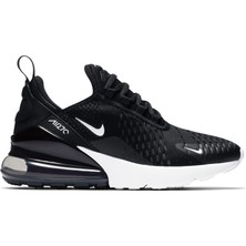 Nike Air Max 270 (Gs) Kadın Spor Ayakkabı Siyah 943345-001 Nefes Alabilir Yapı ile Konforlu