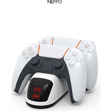 Neffo Ps5 Joystick Şarj Standı Dualsense Göstergeli Şarj Istasyonu