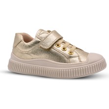 Kids A More Blair Deri Anatomik Kız Çocuk Günlük Ayakkabı Altın Rengi