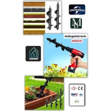 Matkap Uç Botanik Saksı Süs Bitki Çiçek Fide Dikme Toprak Burgusu 35X10