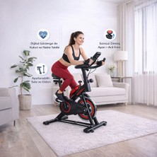 Yasomi K719 Spining Bike Fitness ve Kondisyon Bisikleti Kırmızı