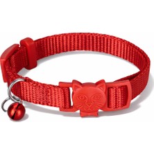 BloominBag Swissplus Urban Paws Kedi Tasması – Crimson Red | Ayarlanabilir, Dayanıklı, HAFIF-10MM