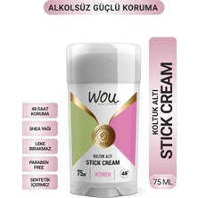 Wou World of Unique Kadın Stick Krem Koltuk Altı Terleme Önleyici 48 Saat Etkin Koruma Vegan Koltuk Altı Stick 75 ml