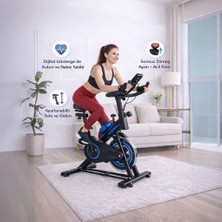 Yasomi K719 Spining Bike Fitness ve Kondisyon Bisikleti Mavi
