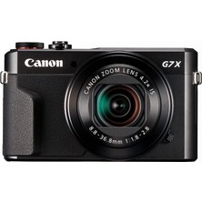 Canon Powershot G7 X Mark II Siyah Fotoğraf Makinesi 20,1 MP 4K Video Çekim Özellikleriyle