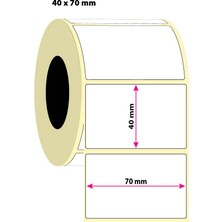 İşimiz Etiket 40X70MM Termal Etiket | 6 Rulo | 1000 Sarım |
