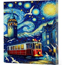 Senka Van Gogh 1 - Galata Çizgili Yan Boyamalı Defter