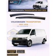 Transporter 2003-2018 Uyumlu Cam Rüzgarlığı Takım 2'li Takım Rüzgar Kesici, Yağmur Önleyici