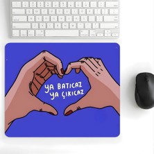 Walter White 18X22 cm Ya Batıcaz Ya Çıkıcaz Desenli Mouse Pad Baskılı Tasarımlı Mouse Pad,ofis Aksesuarları