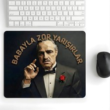 Walter White 18X22 cm Babayla Zor Yarışırlar GDF Desenli Mouse Pad Baskılı Tasarımlı Mouse Pad,ofis
