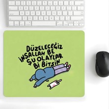 Walter White 18X22 cm Düzelicez İnşallah Desenli Mouse Pad Baskılı Tasarımlı Mouse Pad,ofis Aksesuarları