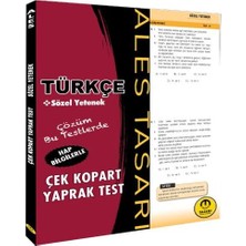 Senka Tasarı Ales Türkçe Sözel Yetenek Yaprak Test Çek Kopart