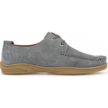 Ziya, Erkek Hakiki Deri Günlük Ayakkabı 1611064Z026 Gri