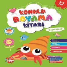 Senka Konulu Boyama - Yeşil (5-6 Yaş)