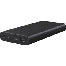 Xiaomi 10000 mAh Kablosuz Taşınabilir Hızlı Şarj Cihazı 10W Qi Powerbank - Siyah Renk