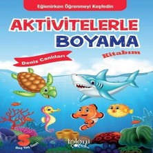 Senka Aktivitelerle Boyama Kitabım - Deniz Canlıları
