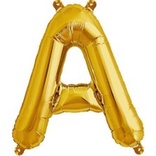 Parti Adresi Harf Folyo Balon A Harfi Altın Renk 76 Cm - 34"