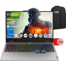 Lenovo Loq 15IRX10 İ7-13700HX RTX5050 64GB Ram 2tb SSD 15.6" Fhd IPS 144Hz 83JE00KMTR Taşınabilir Bilgisayar