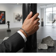 Gümüş Kazaziye Örgülü Bileklik