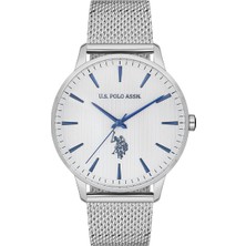 U.S. Polo Assn. Erkek Kol Saati USPA1023-09 Gümüş Kasa ve Kordon ile 5 ATM Suya Dayanıklı