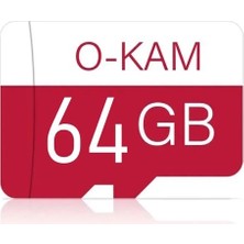 64 GB O-Kam Hafıza Kartı Faster Transfer Speed Class 10 4k Video Kayıt