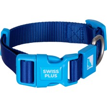 BloominBag Swissplus Urban Paws Köpek Tasması – Deep Ocean Blue | Ayarlanabilir, Dayanıklı, HAFIF-15MM