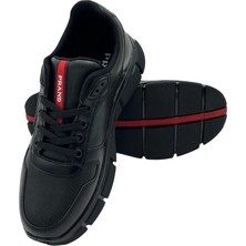 Bgl Erkek Siyah Sneaker Spor Ayakkabı – Tpu Kaymaz Tabanlı, Günlük ve Koşu Için Rahat Tasarım