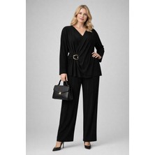 Piliseli Büyük Beden Abiye Takım