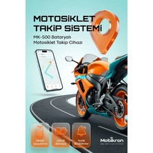 Mobikron MK-500-1 Motosiklet Gps Takip Cihazı 2026 - Mıknatıslı Kablosuz Akü Bitirmez 24 Ay Hat Dahil Şarjlı