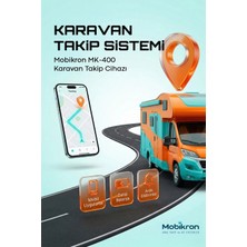 Mobikron MK-400-1 | Karavan Takip Sistemi (12 Ay Hatlı - Haritalı) 2026 Seri Uzaktan Blokajlı