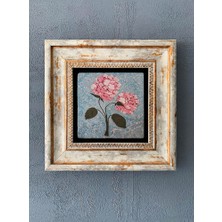 Oscar Stone Decor Çerçeveli Taş Duvar Dekoru 20 x 20 cm Doğaltaş ve Kompozit Malzeme ile Modern Tasarım CDD-40-1222