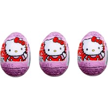 Zaini Hello Kitty Sürpriz Yumurta Çikolata Aromalı 3 Adet Gluten İçermez