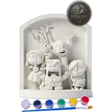 Craft 3D Atölye Ters Yüz-Inside Out 15 cm Boyunda Beton/taş/figür/büst Boyama Seti-Çocuk Boyama Etkinliği