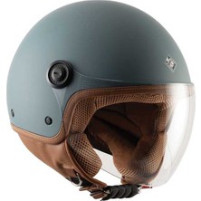 Tucano Urbano El Jettın 6.0 Yarım Kask Mat Petrol Mavi