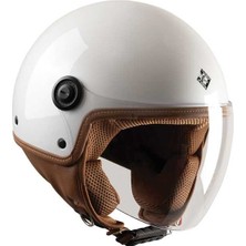 Tucano Urbano El Jettın 6.0 Yarım Kask Parlak Inci Beyazı
