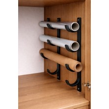 MisterionStudio Beyaz Folyo - Pişirme Kağıdı - Streç Film Tutucu Organizer(Çift Taraflı Bantla Gönderilir)