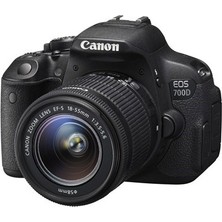 Canon Eos 700D 18-55 Dc DSLR Fotoğraf Makinesi SDHC/SDXC Hafıza Kartı ile 3 inç Ekran