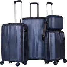 Ground Sirius 4’lü Valiz Seti Denim - 10728
