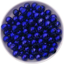 KİKA Kika Sayı Boncuğu Renkli Boncuk 8cm 63LÜ Koyu Mavi