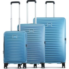 Ground Fairytale 3’lü Körüklü Valiz Seti Mavi - 10740