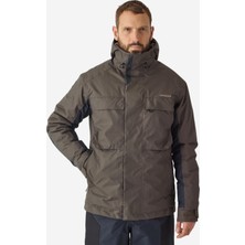 Decathlon Erkek Su Geçirmez Balıkçı Montu - Balıkçılık - Haki - Fj 500 Wpf