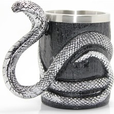 Paslanmaz Çelik Yılan Tasarımlı Kupa Bardak