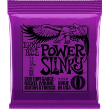 Ernie Ball P02220 11-48 Elektro Gitar Teli Nickel Wound Renk: Mor Menşei: ABD