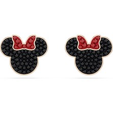5737561 Swarovski Küpe Mickey & Minnie Stud Earrings, Multicolored, Rose Gold-Tone Plated