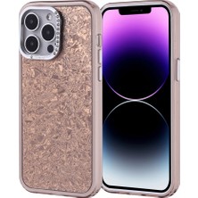Cepustik Telefon Aksesuarları iPhone 14 Pro Max Kılıf Taşlı Tasarımlı Kapi Kılıf