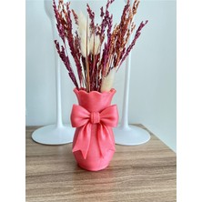 Pembe Simli Dekoratif Vazo