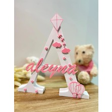 Çocuk Ismine Özel Tasarım Harf - Yenidoğan ve Bebek Oda Süsü