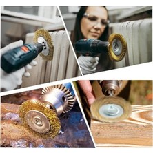 6'lı Pimli Tel Fırça Seti - Pas Yağ Kir Boya Yapışkan Çözücü